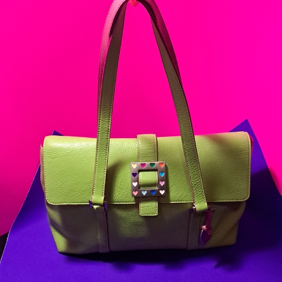 vintage Dooney & Bourke leather "Wicked" 💚shoulder Bag ST. PATRICKS DAY READY🍀 - Picture 2 of 16